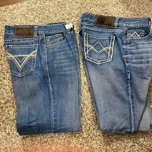 2 men’s Rock and Roll Jeans